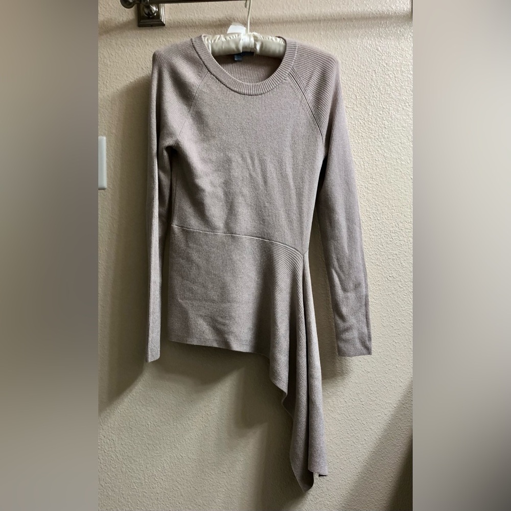 Asymmetrical Hem Beige top